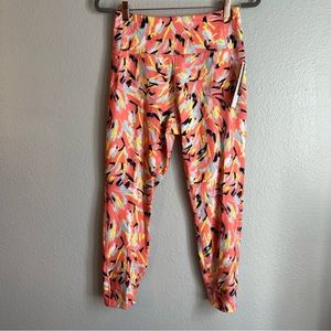 Nanette Lepore Play Activewear Leggings Peach Combo Womens Medium